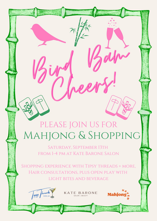 Mahjong + Shopping at Kate Barone Salon